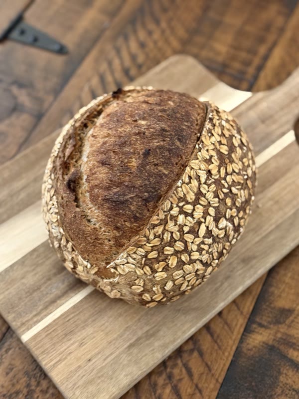 Oat-topped sourdough