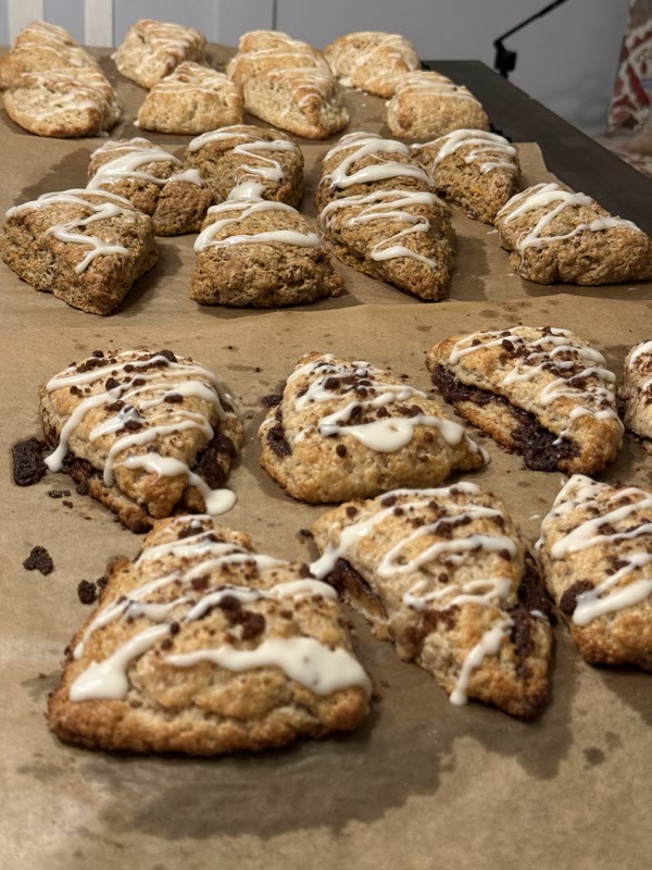 A tray of scones