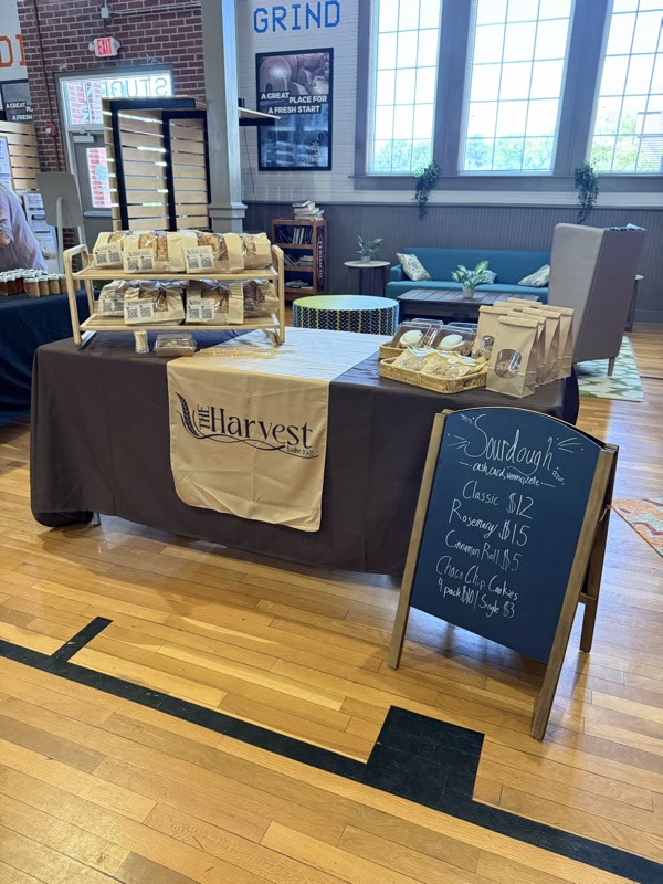 Our farmers market table